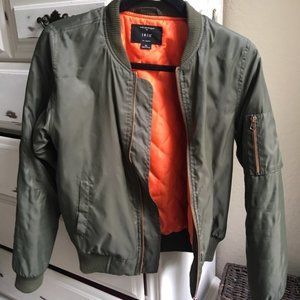 army green bomber jacket